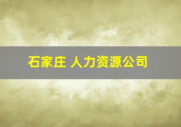 石家庄 人力资源公司